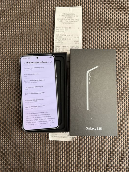 НОВ*41лв/м SAMSUNG GALAXY S25 / Icyblue / 12/256GB