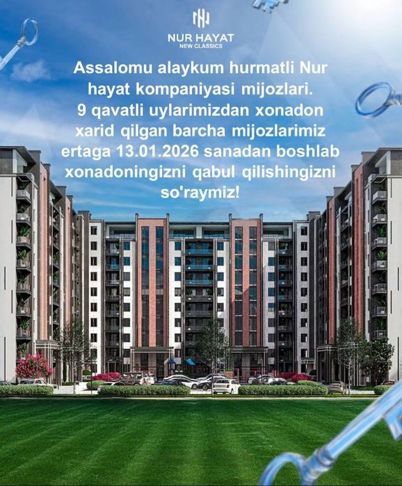 Uy sotiladi 4 qavat 45m²