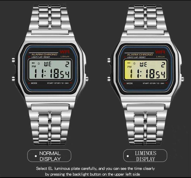 Casio(A158WA-1) soat Silver(кумуш) Gold( Black(qora) Black (Матовый)