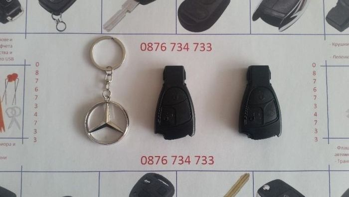 Кутийка за ключ и силиконов кейс за Мерцедес