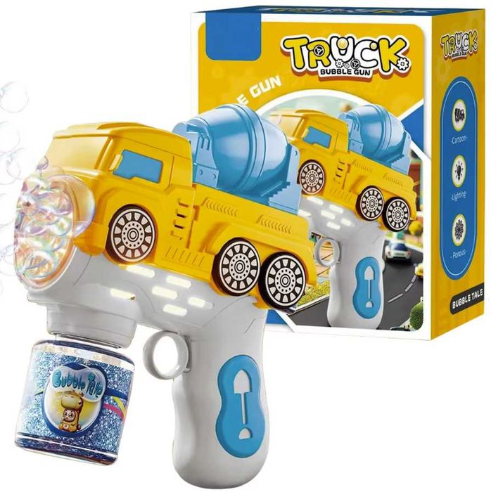 Pistol Baloane de Sapun cu Rezervor Pompieri/Politie/Unicorn/Betoniera