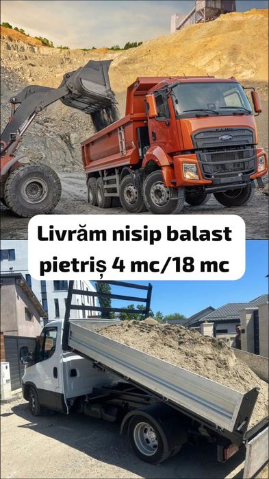 Nisip balast pietris pamant vegetal/pamant umplutura/Vidra,Dobreni,Colibași,Varasti/comuna berceni/popesti leordeni/glina/balaceanca/jilava/darasti
