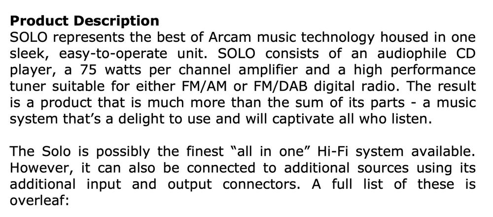 ARCAM solo si WHARFEDALE emerald