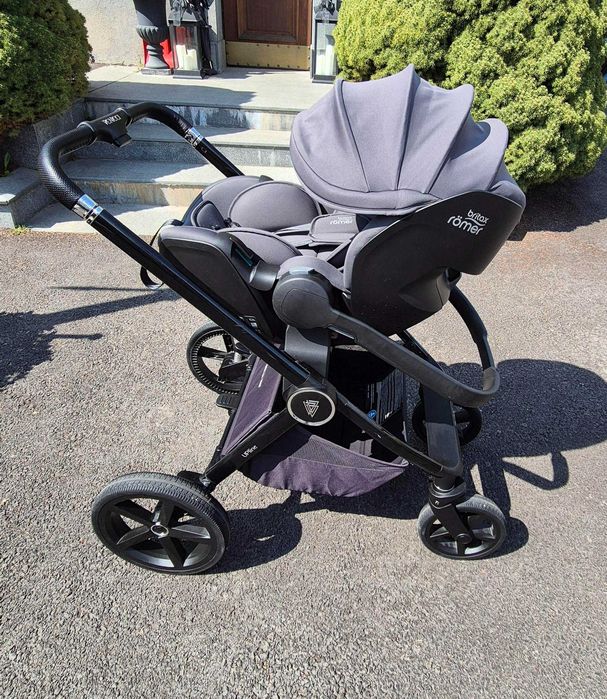 Количка Venicci Upline Slate Grey 2в1  Britax Römer Baby SafеPrо