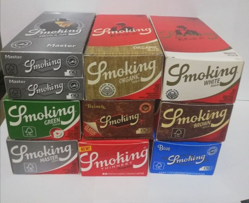 Set 50 pachete Foita regular Smoking/SMK ptr rulat