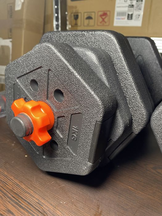 Дъмбели с лост 20кг обща маса