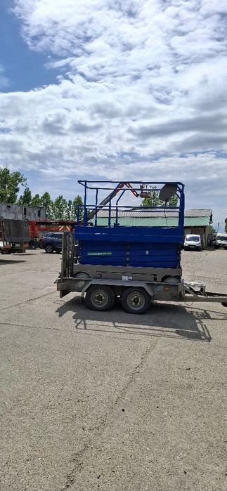Nacela electrica de vanzare cu remorca, UpRight X32N 12m, latime 1,2m, an 2009, second hand, 7700 euro, 4 bucati disponibile
