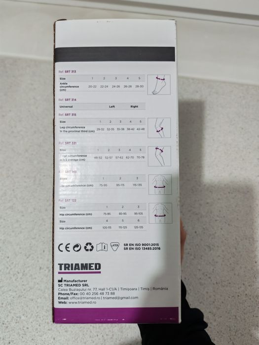 Orteza de glezna mobila cu atele metalice