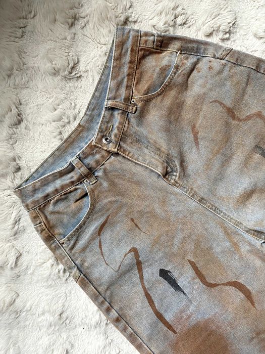 Ретро джинсы с росписью