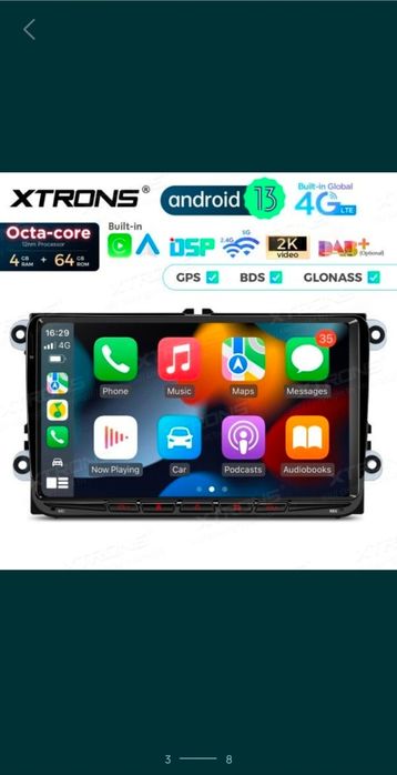 Navigatie VW Golf Passat Xtrons 4gb noua premium