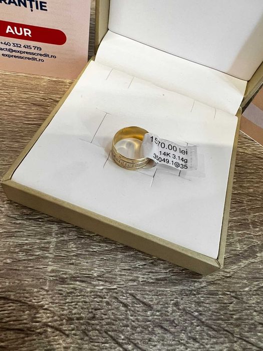 (AG42) Inel aur 14k 3.14g b35049 - Garantie 2 ani!