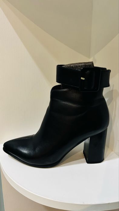 Ботильоны кожаные