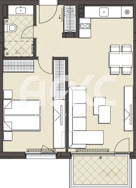 Продава се Двустаен апартамент в София, Овча купел - 67 кв.м за 1938 €/кв.м - Снимка #1