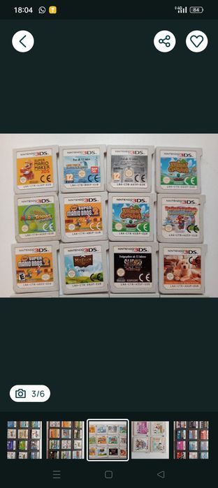 Vand mario si altele ds