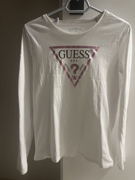 Бяла блуза Guess