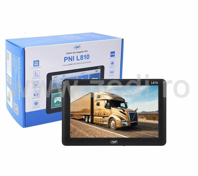 Gps pni l810- cel mai nou model-garantie 2 ani- program truck si harti