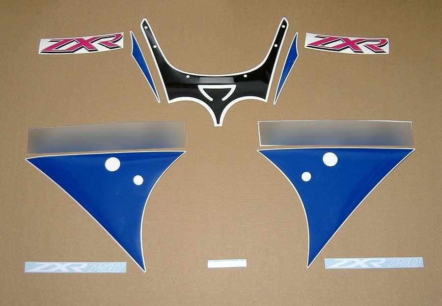 Стикери Kawasaki ZXR 750 1989г.-1994г. лепенки кавазаки зхр zx-7