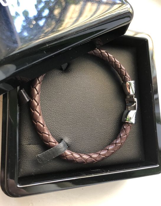 Bratara Piele LOTUS cu Inchidere Metalica | Maro