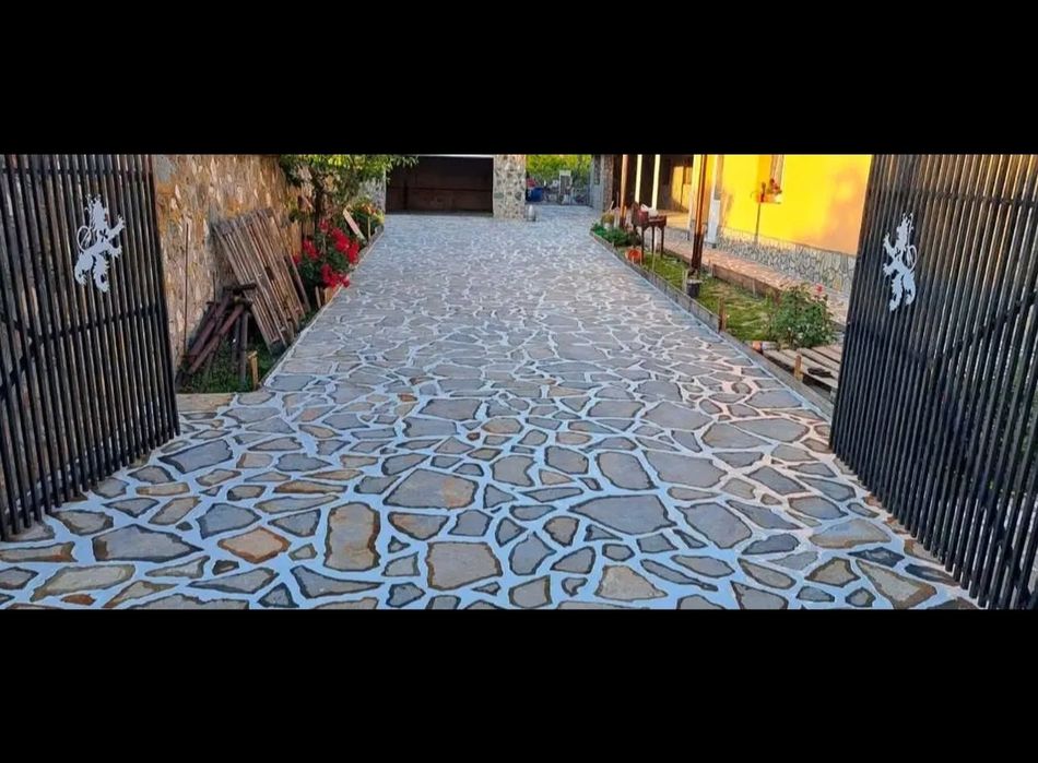 Pavaje din piatra decorativa naturala