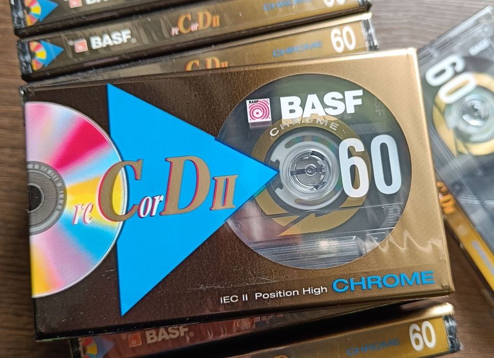 11x BASF reCorD II 60 casete audio sigilate