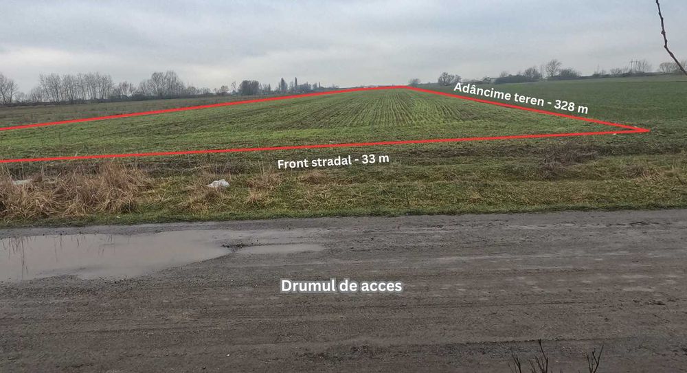 Teren extravilan de vânzare în Giroc, jud. Timiș(spate Complex Flonta)