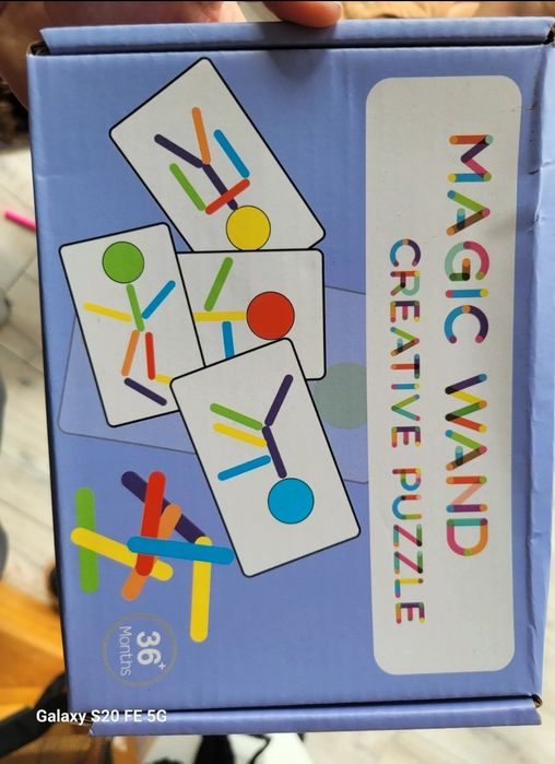 Set de bețișoare din lemn pentru puzzle creativ