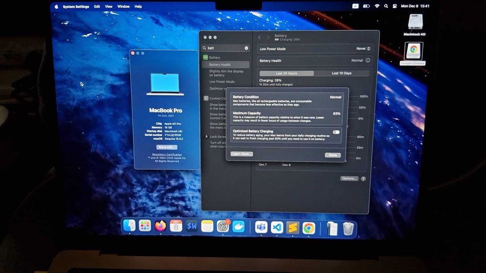 Macbook PRO 14" M1 16GB/512SSD
