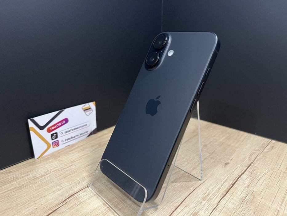 Iphone 16 128Gb Black Second-Hand 3 ani garanție, Telefoane Mures
