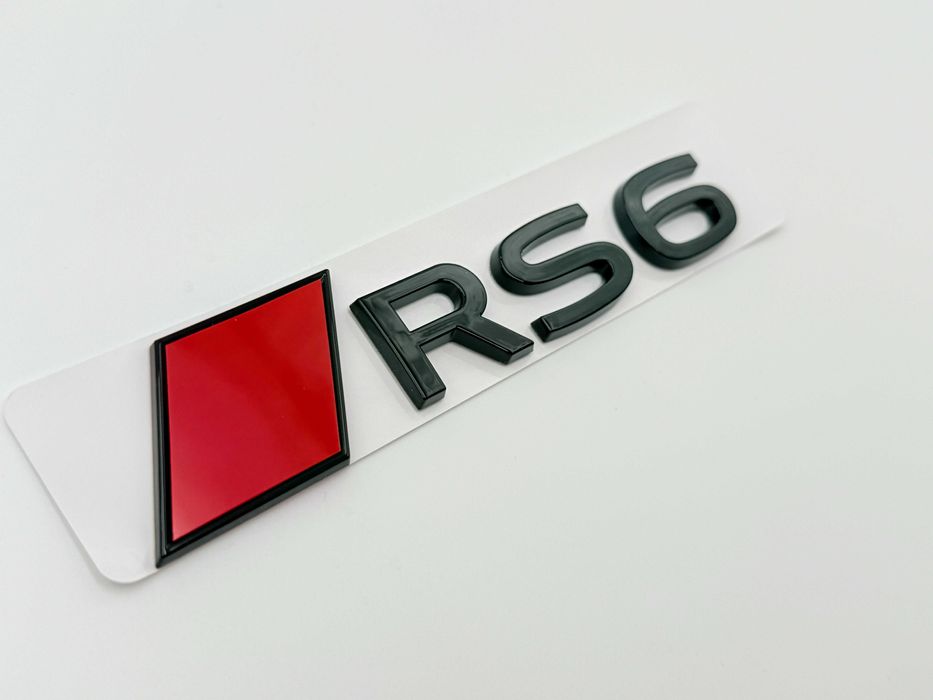 Emblema AUDI RS6 spate negru NOU