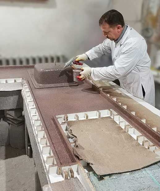 Жидкий гранит для производства столешниц, раковин и т.д.