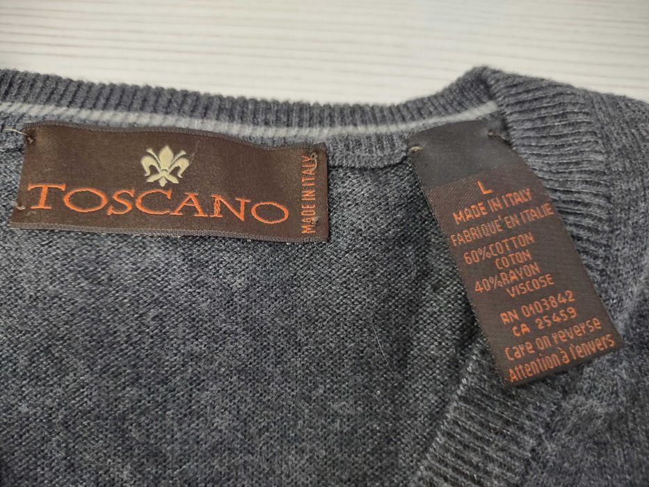 Black FRIDAY! Vand PULOVER TOSCANO, BARBATI, Marimea L, Made in Italia