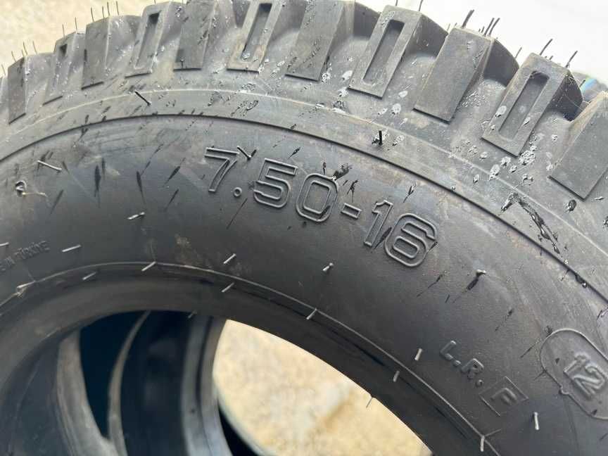 Anvelope noi 7.50-16 cu 12 pliuri marca PETLAS pentru remorca