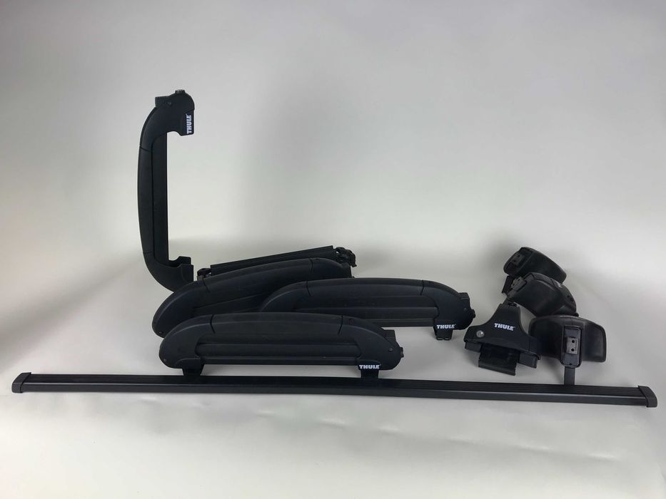 Set suport de ski si snowboard cu bare si prindere de masina