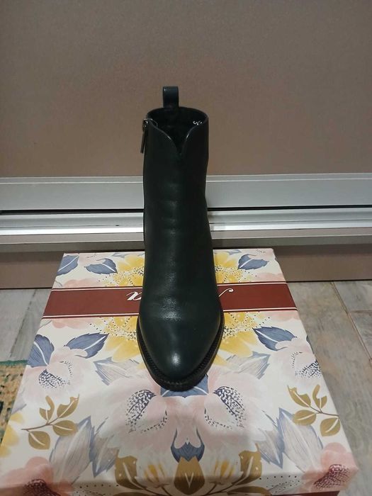 Ботильоны кожанные