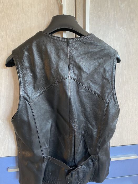 Дамски елек от ествена кожа