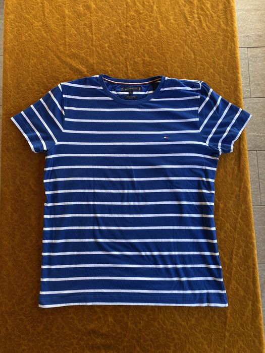 Tricou tommy hilfiger slim fit organic cotton bumbac tshirt