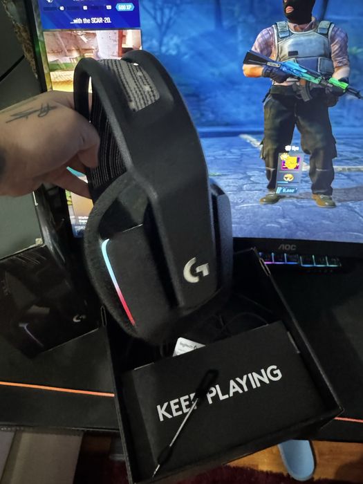 Casti logitech g733 full box