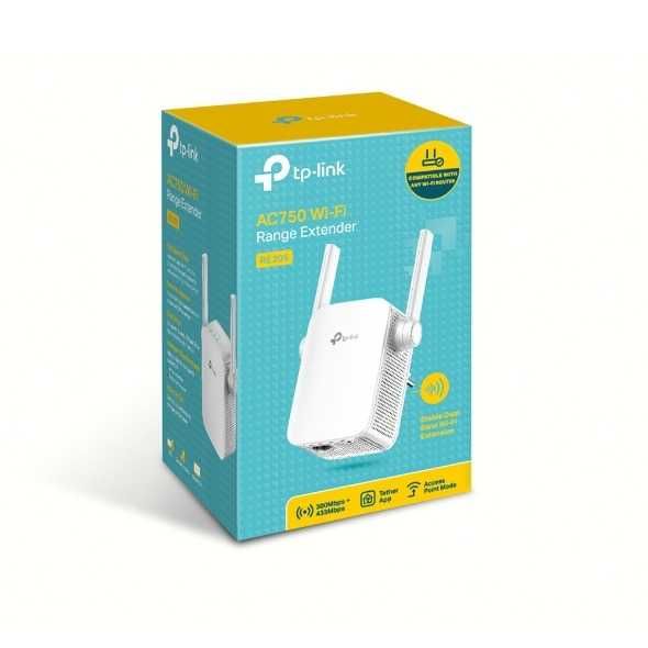 Tp-Link RE205/AC750 Двухдиапазонный усилитель сигнала Wi-Fi