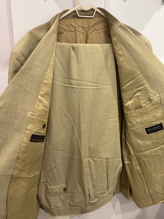 Официален мъжки костюм - сако и панталон - висок клас - италиански