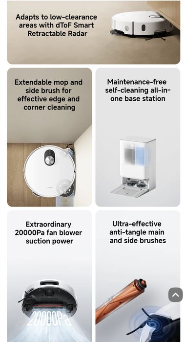 Aspirator robot XIAOMI vacuum 5 putere 20000Pa