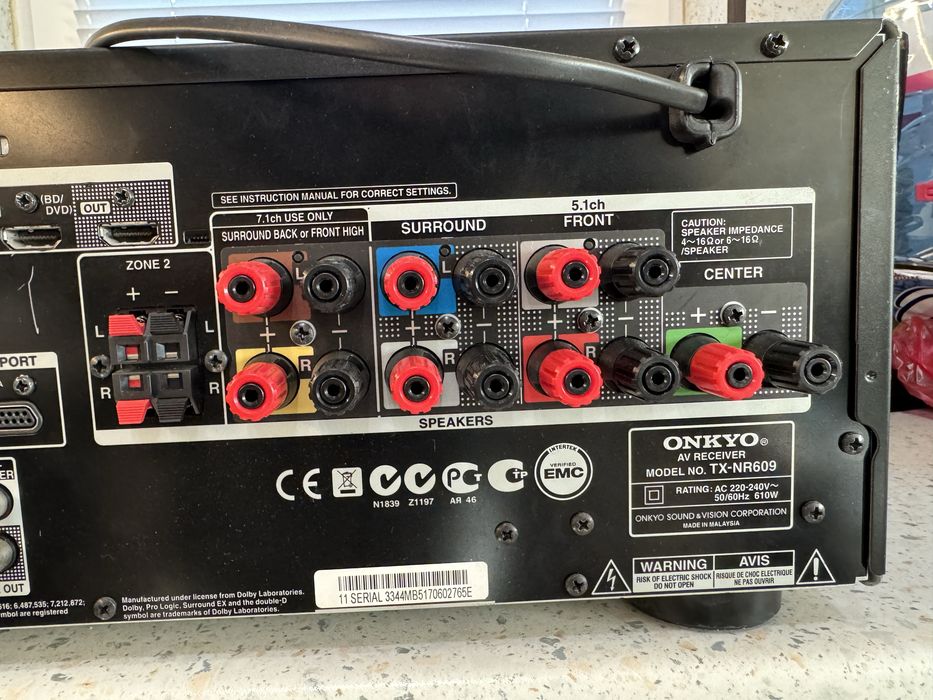 Onkyo TX-NR609 качествен ресивър