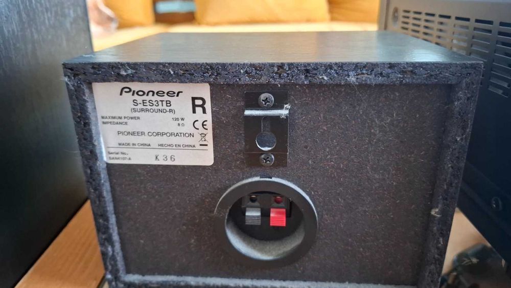 Hi-Fi домашно кино, ресивър Pioneer VSX-520-K + съраунд колони S-ES3TB – ТОП състояние!