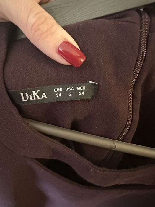 Тъмнолилава официална рокля DIKA, размер ХS