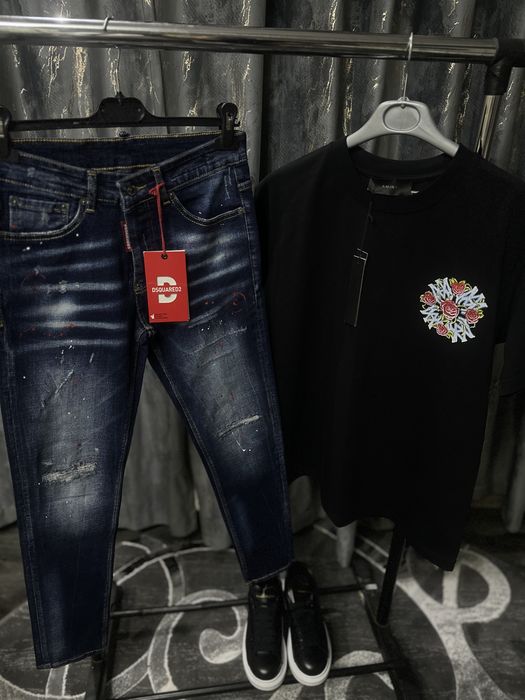 Blugi dsquared si tricouri de calitate