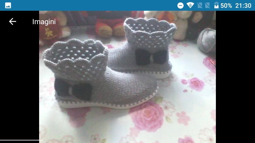 Vand cizme de vara crosetate manual pentru copii si adulti 7