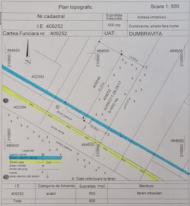 DEOSEBIT! 600mp intravilan la liziera Padurea Verde, Dumbravita
