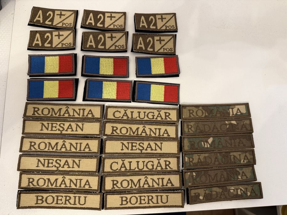 Nominale, embleme unitate, semn de arma militare