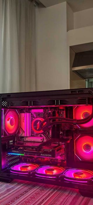 Супер Геймърско PC Ryzen 5 9600X/32Gb D5 6400Mhz G.Skill/1TB SSD/RX 9060XT 16Gb/WiFi&BT/Гаранция
