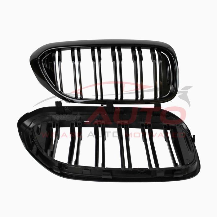 Двойни бъбреци за BMW G30 / G31 (17–20) M дизайн, Черен гланц, решетки