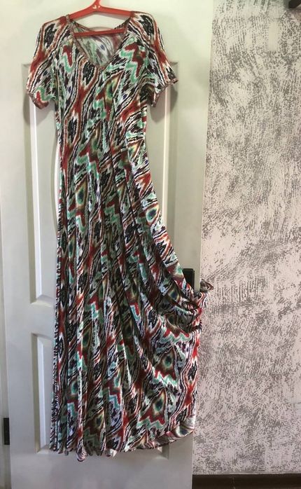 Национальное платье из штапеля